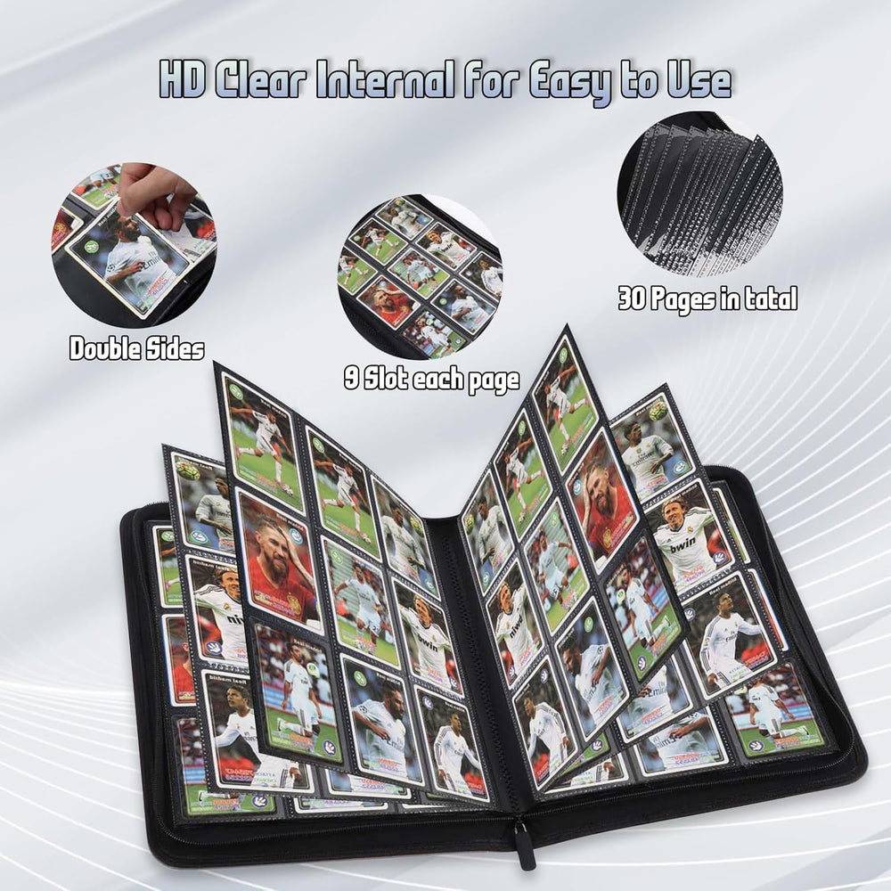 Arkeiliy 540-card capacity supports MTG and collectible card organization on the go.