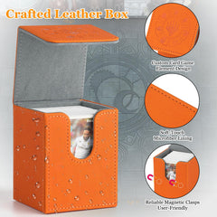 Arkeiliy Deck Box magnetic buckle closeup demonstrates secure closure
