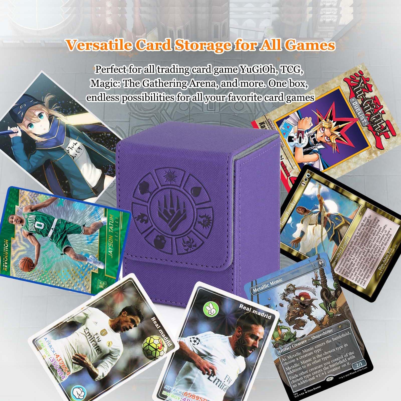 Arkeiliy purple deck box travel-ready and sturdy for transport
