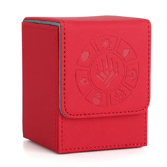 Arkeiliy card deck box red exterior protects cards with stylish durability