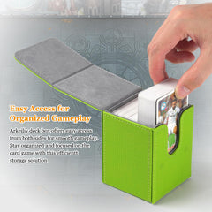 Arkeiliy Card Sleeves Capacity Illustration communicates protection for diverse sleeve setups.