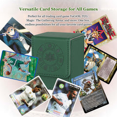 Arkeiliy deck box leather green close-up texture highlights premium craftsmanship.