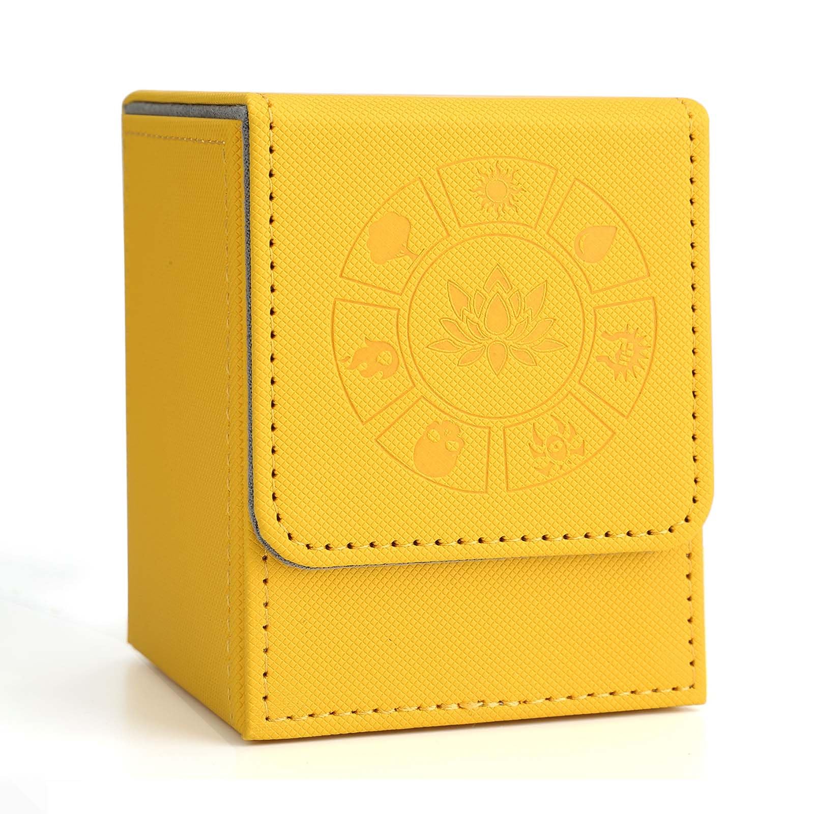 Arkeiliy MTG deck box with 50-sleeve pack for quick gameplay organization