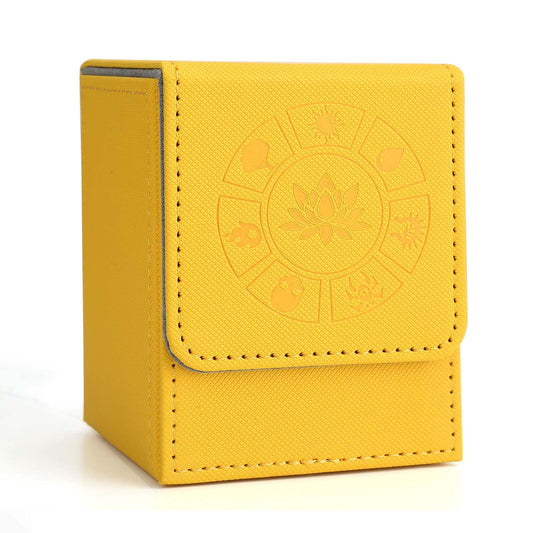 Arkeiliy MTG deck box with 50-sleeve pack for quick gameplay organization