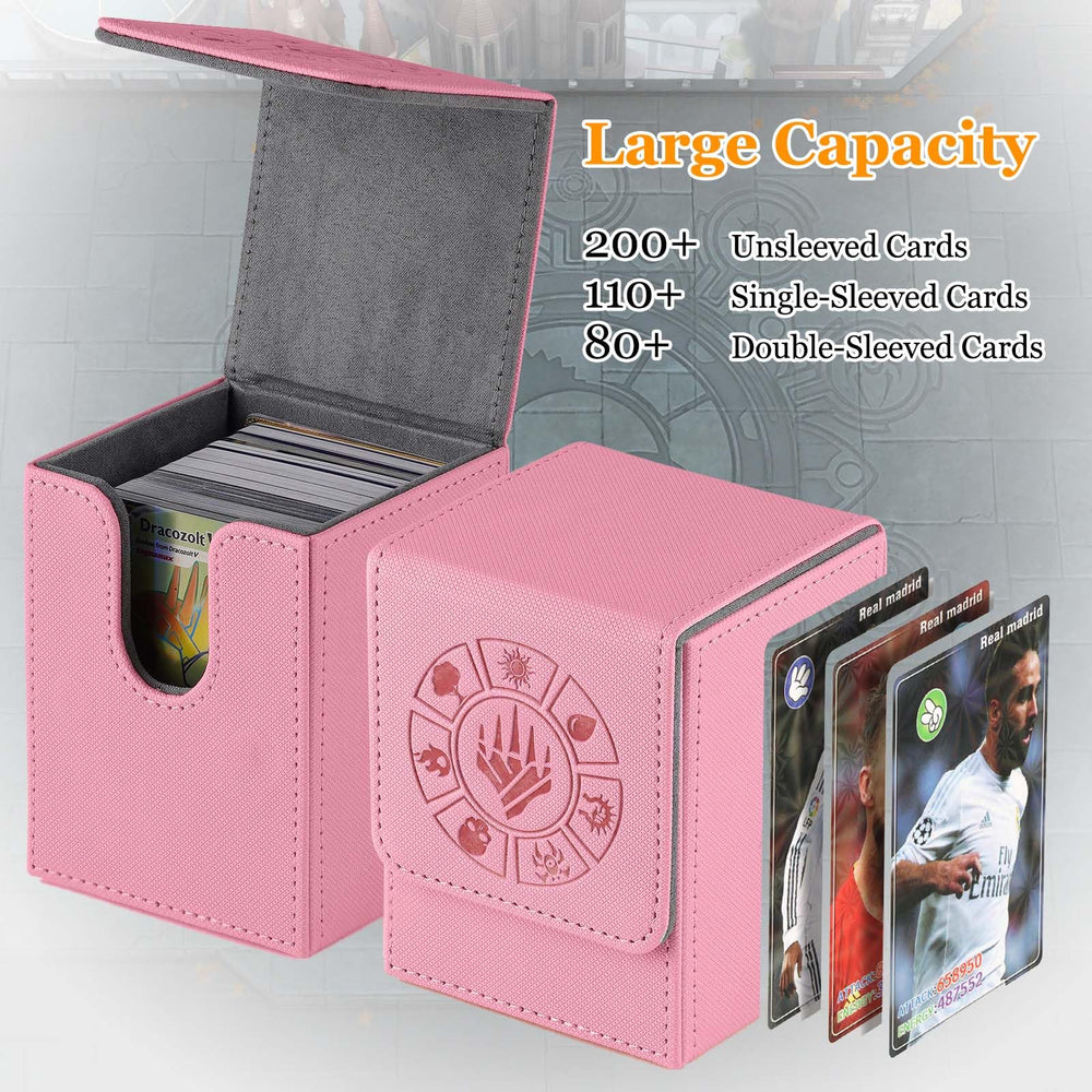 Arkeiliy pink deck box open showing spacious internal layout