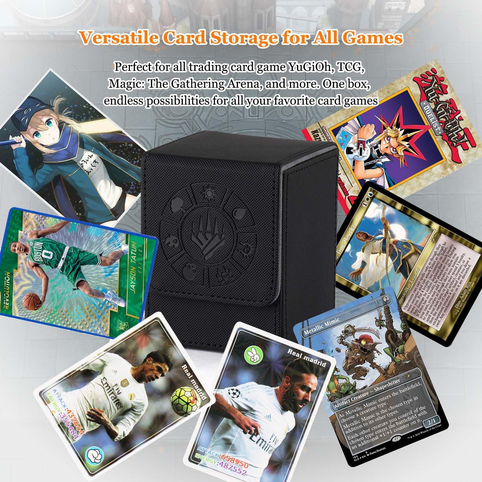 Arkeiliy 50-card sleeves pack included with the box for card protection
