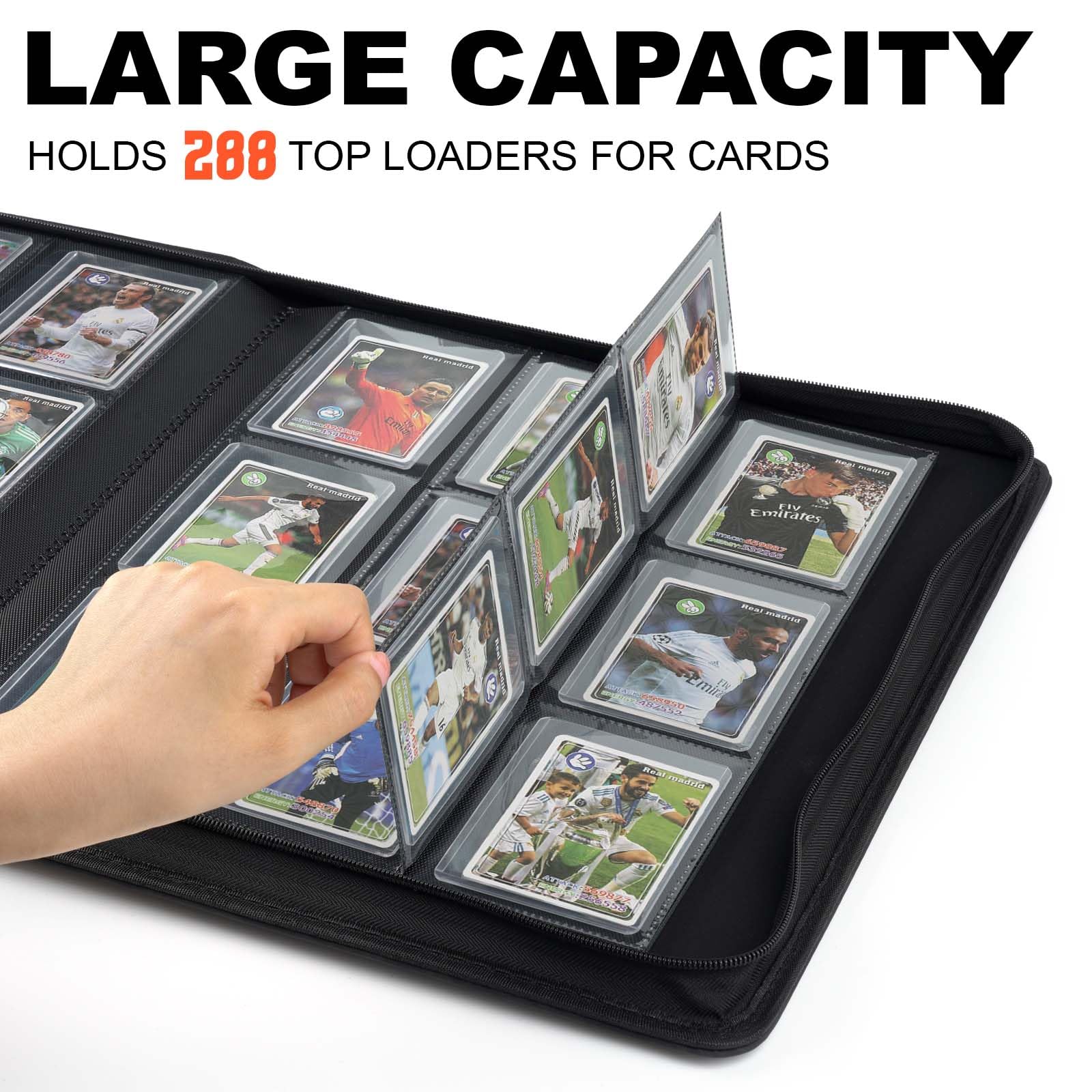 Arkeiliy Toploader Binder closed cover demonstrates sturdy protection for collections.
