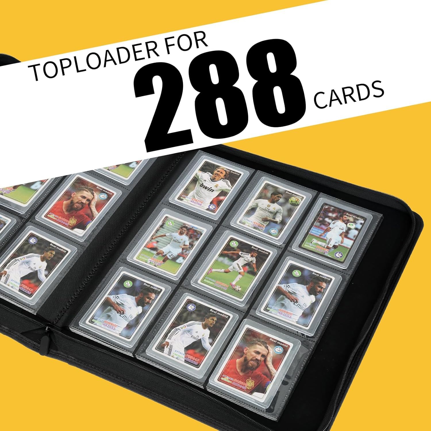 Arkeiliy Toploader Binder daily-use setup for easy card access at home or events.