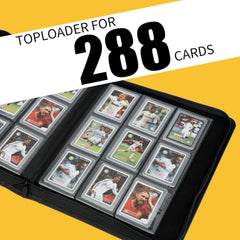 Arkeiliy Toploader Binder daily-use setup for easy card access at home or events.