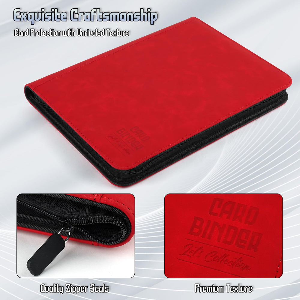 Arkeiliy binder with 9-pocket pages enables easy per-page organization.