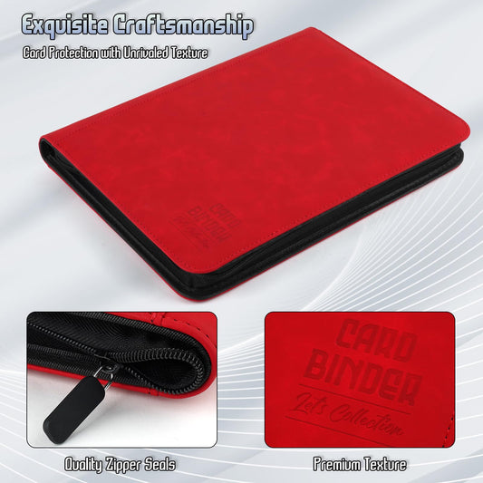 Arkeiliy binder with 9-pocket pages enables easy per-page organization.