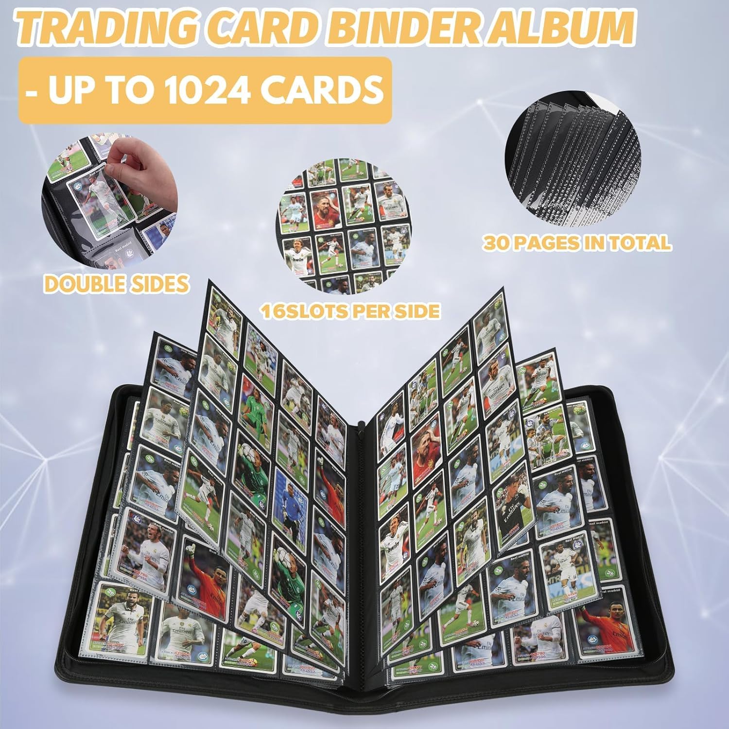Arkeiliy wear-resistant PU leather exterior protects cards from wear.