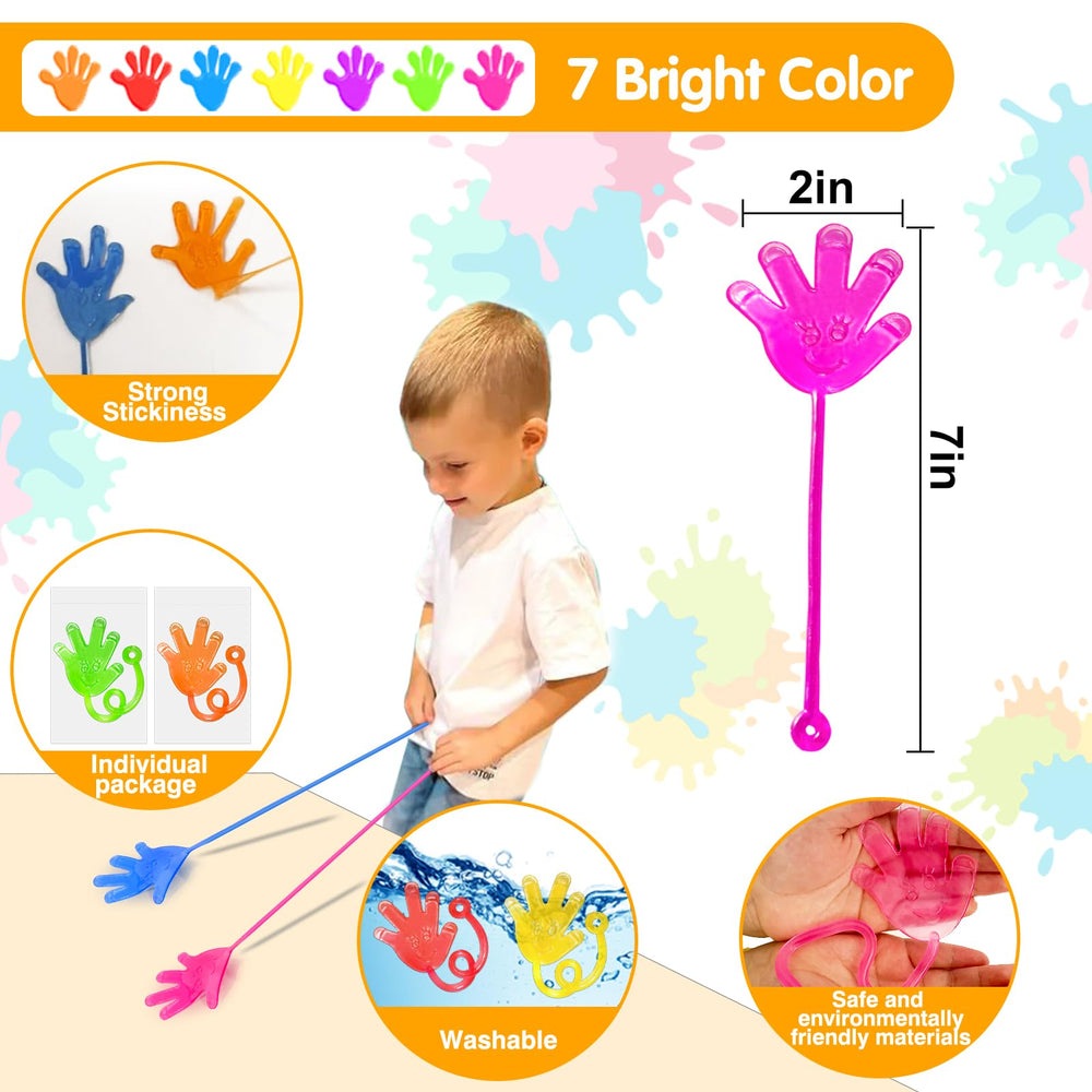 Armaytoy sticky hands individually wrapped for easy gift packaging.