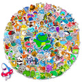 Arme 400Pcs animal stickers pack on notebook; vivid vinyl for durable daily decoration.