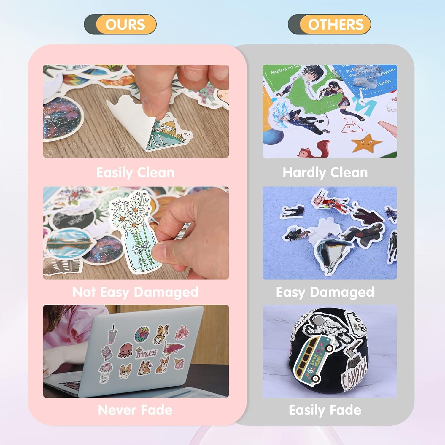 Arme laptop stickers are precisely cut for clean, bold device personalization.