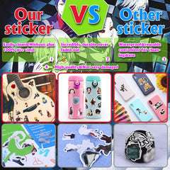 Arme vinyl waterproof stickers durable on bottles and notebooks