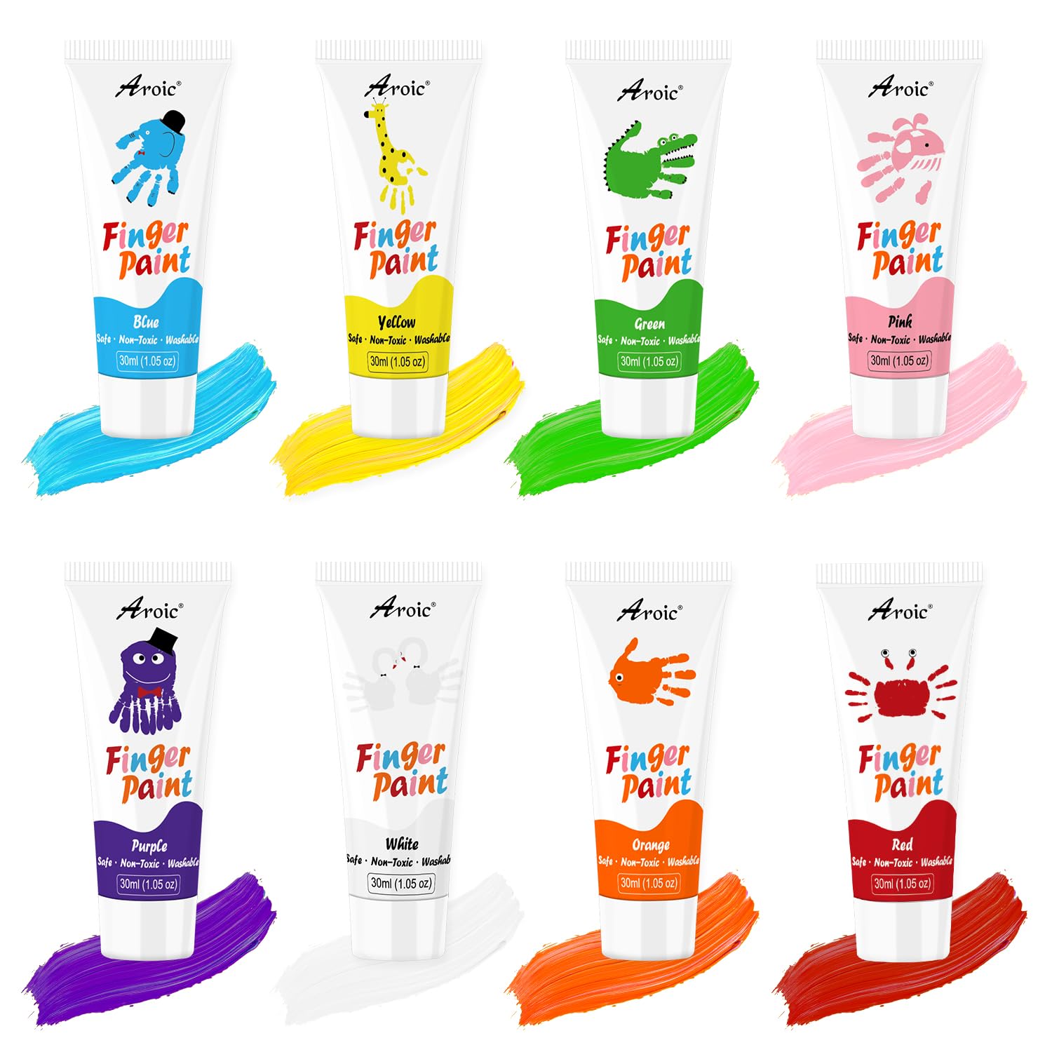 AROIC multi-functional brushes help kids create fine details.