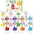 AROIC 8 bright colors finger paints provide vibrant hues for creative play.