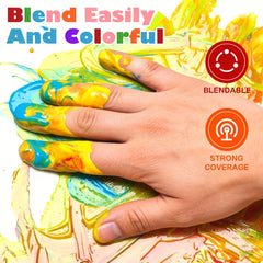 AROIC gift-ready finger paint set sparks imagination for celebrations and school.