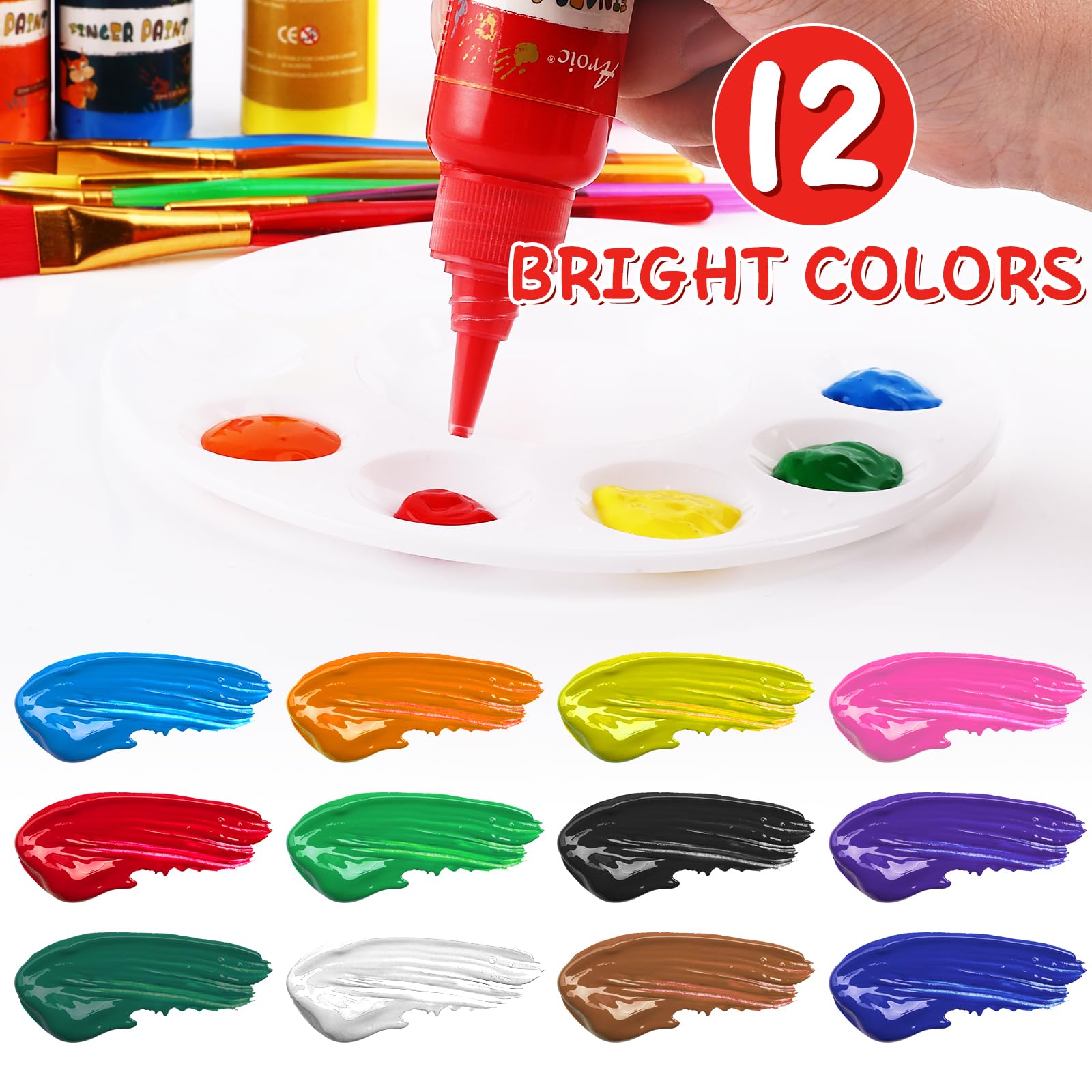 AROIC Safe non-toxic kid paints ensure worry-free creative play.