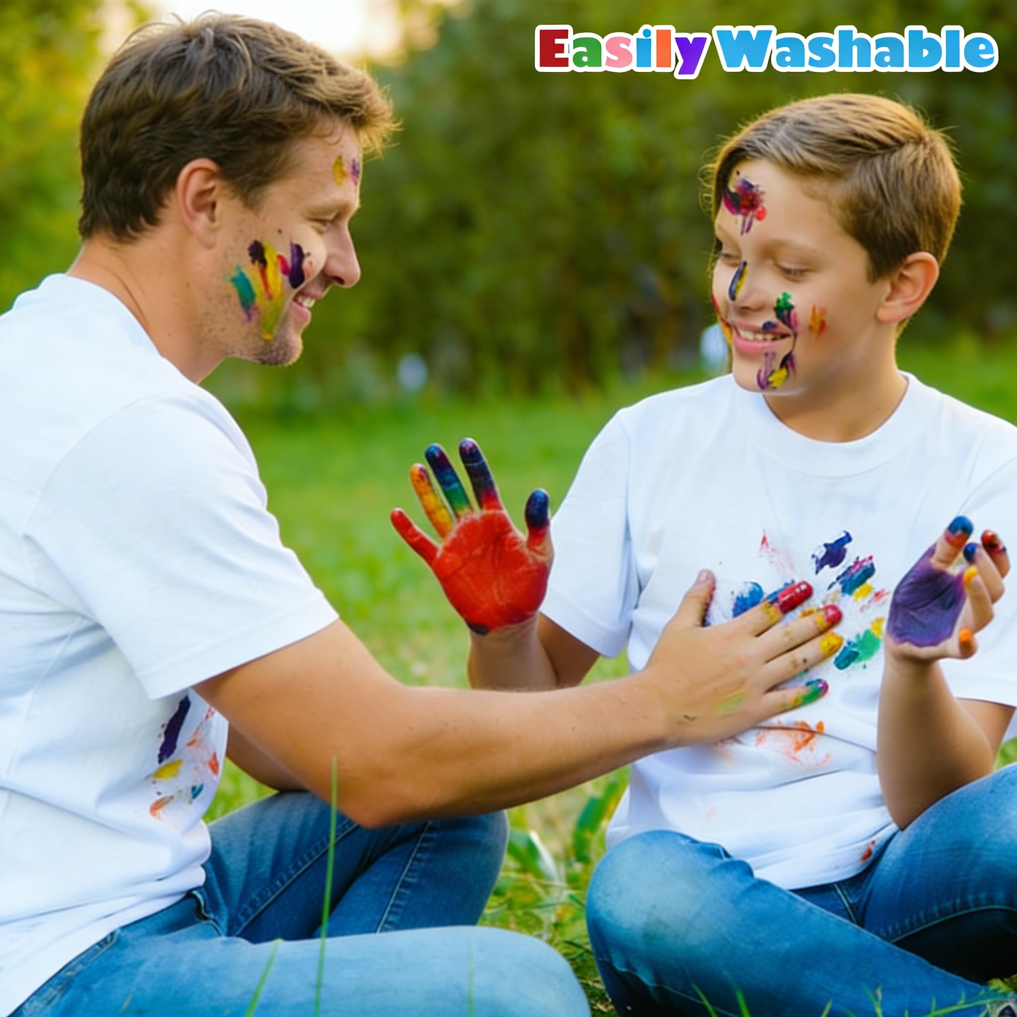 AROIC silky texture enhances finger painting with smooth, expressive strokes.