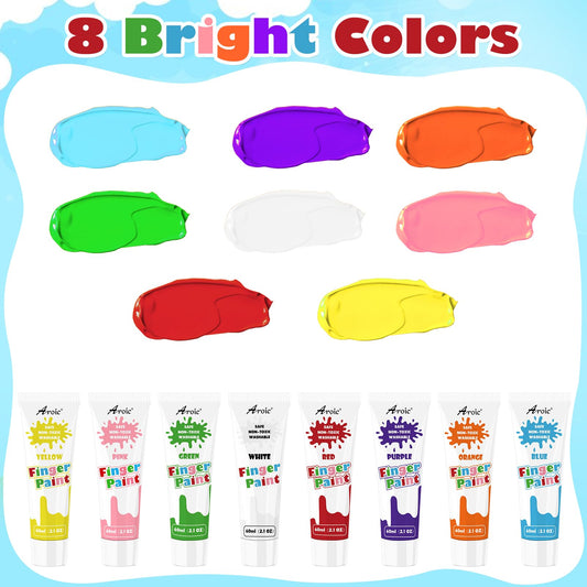 AROIC washable mess-free paint allows easy cleanup after doodling sessions.