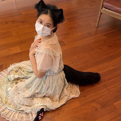 Aroogudo ear and tail cosplay ensemble for role-play and conventions.