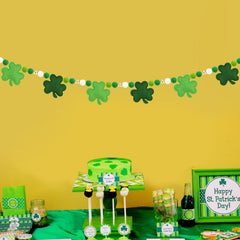 Arosche preassembled banner saves time decorating for parties.