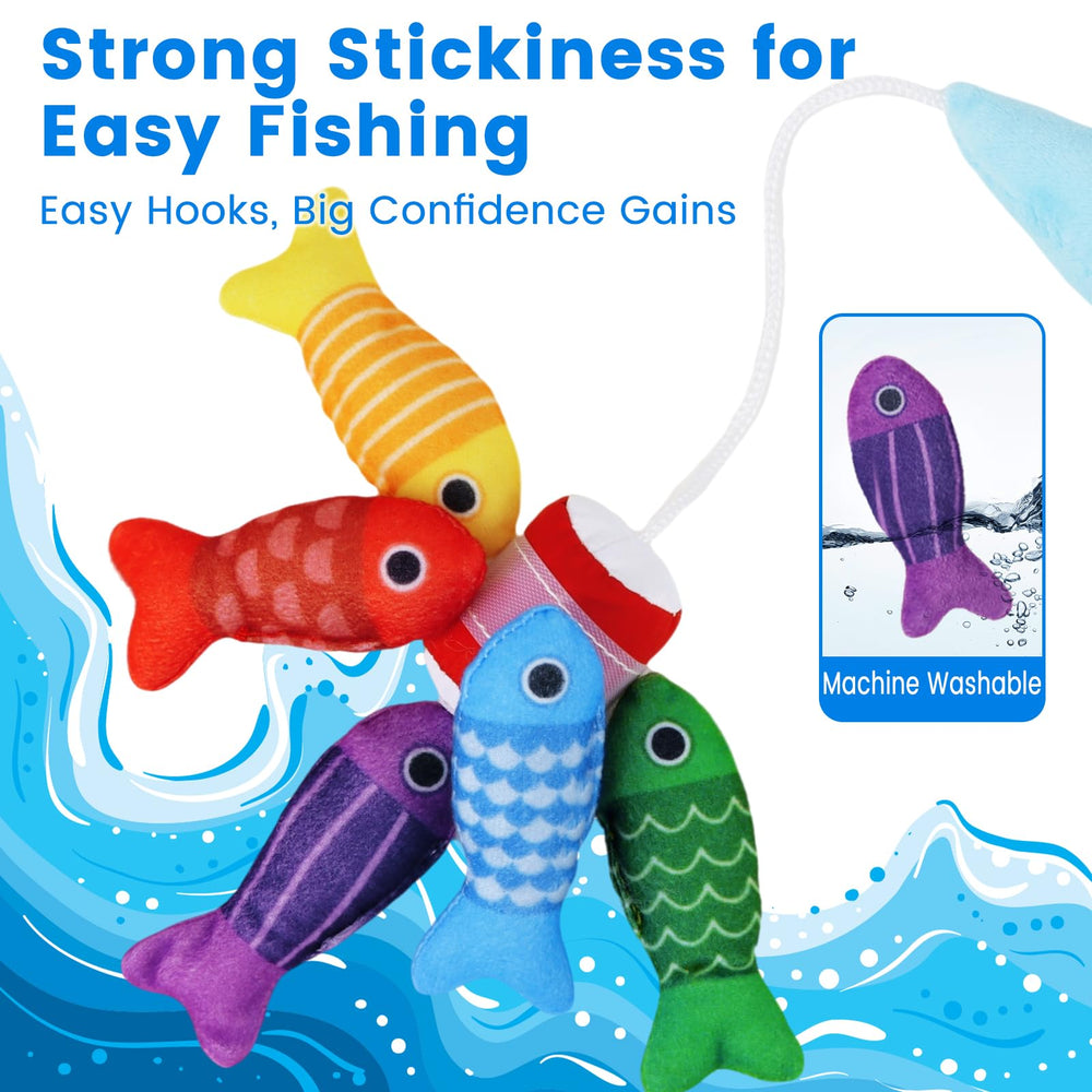 Arovan color sorting fish pieces to teach early math in play.