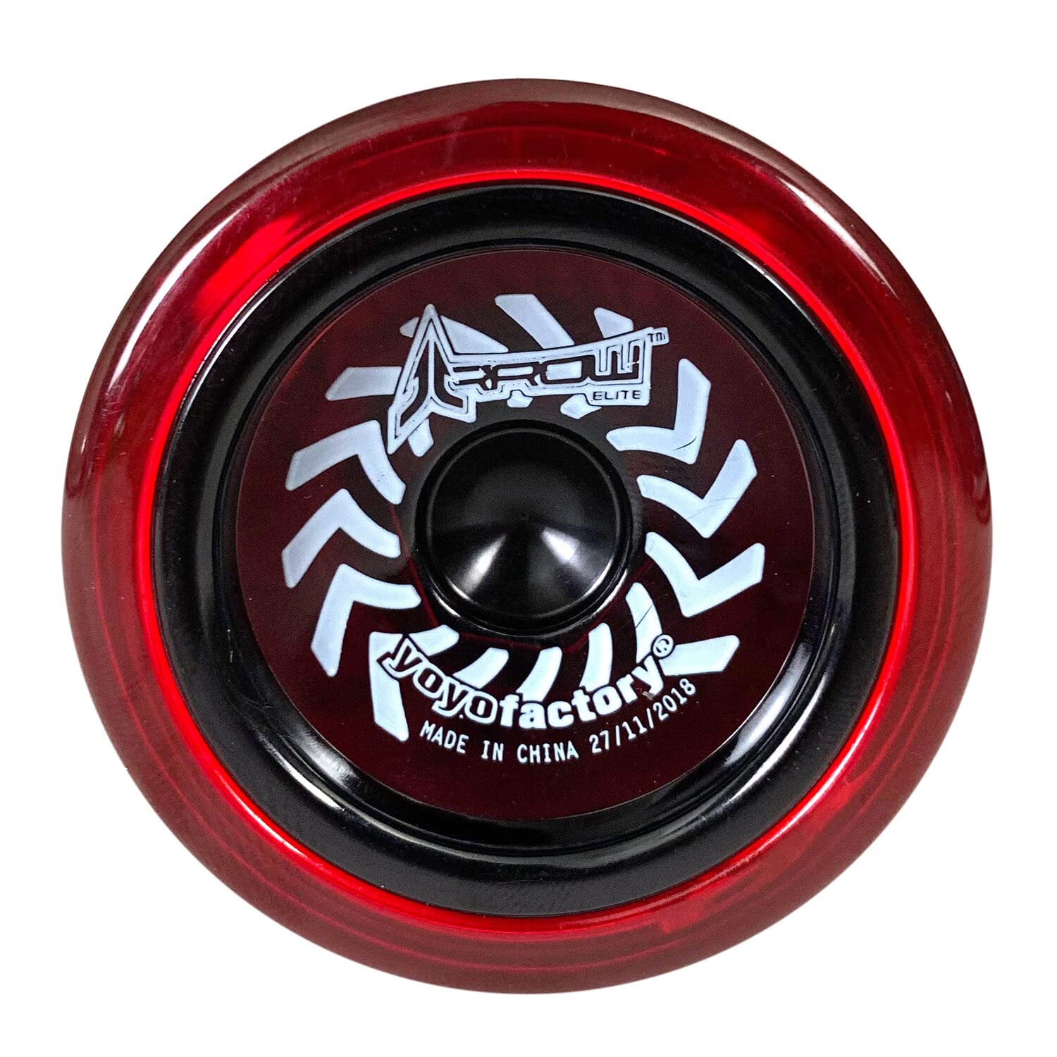 Arrow YoYo Factory spin view highlights finger spin potential.