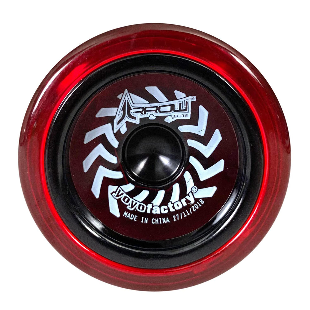 Arrow YoYo Factory spin view highlights finger spin potential.
