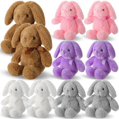 Arrowbash 10-pack bunny plush front view for cuddly play.