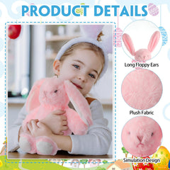 Arrowbash 13.5-inch plush bunny, soft and cuddly