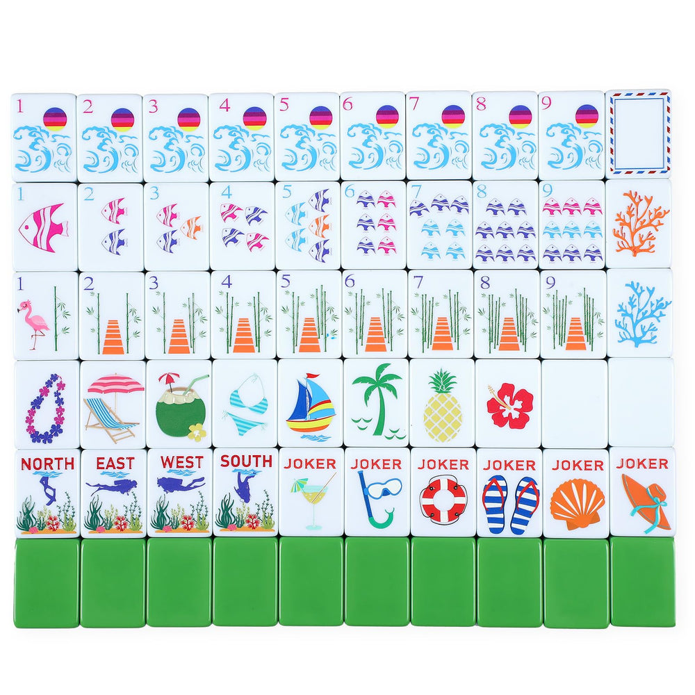 Arrowbash 160-piece American Mahjong tiles for quick setup and easy play.