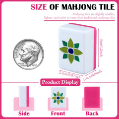 Arrowbash 3D engraved design on mahjong tiles enhances readability and visual appeal.