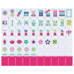 Arrowbash American Mahjong Set tiles with vivid colors for fast recognition during play.