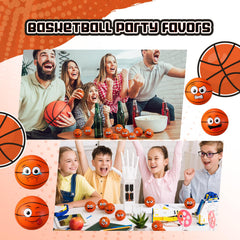 Arrowbash basketball stress ball with a winking face makes desk breaks more fun.