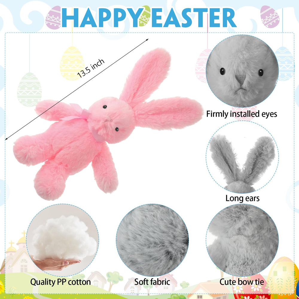 Arrowbash bunny plush color variety pack in five colors.