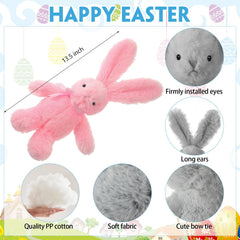 Arrowbash bunny plush color variety pack in five colors.