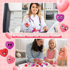 Arrowbash 150-piece heart stress ball pack for events and classrooms