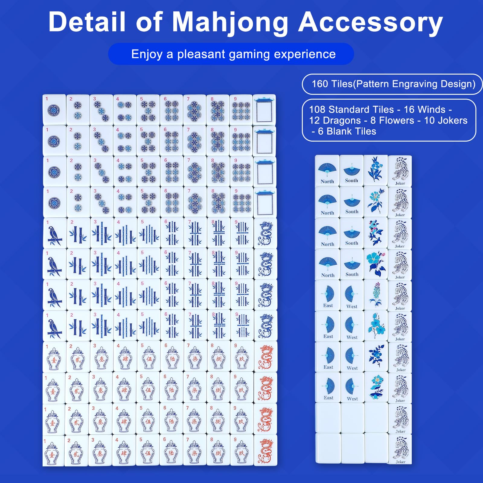 Arrowbash melamine scratch-resistant mahjong tiles maintain clear faces