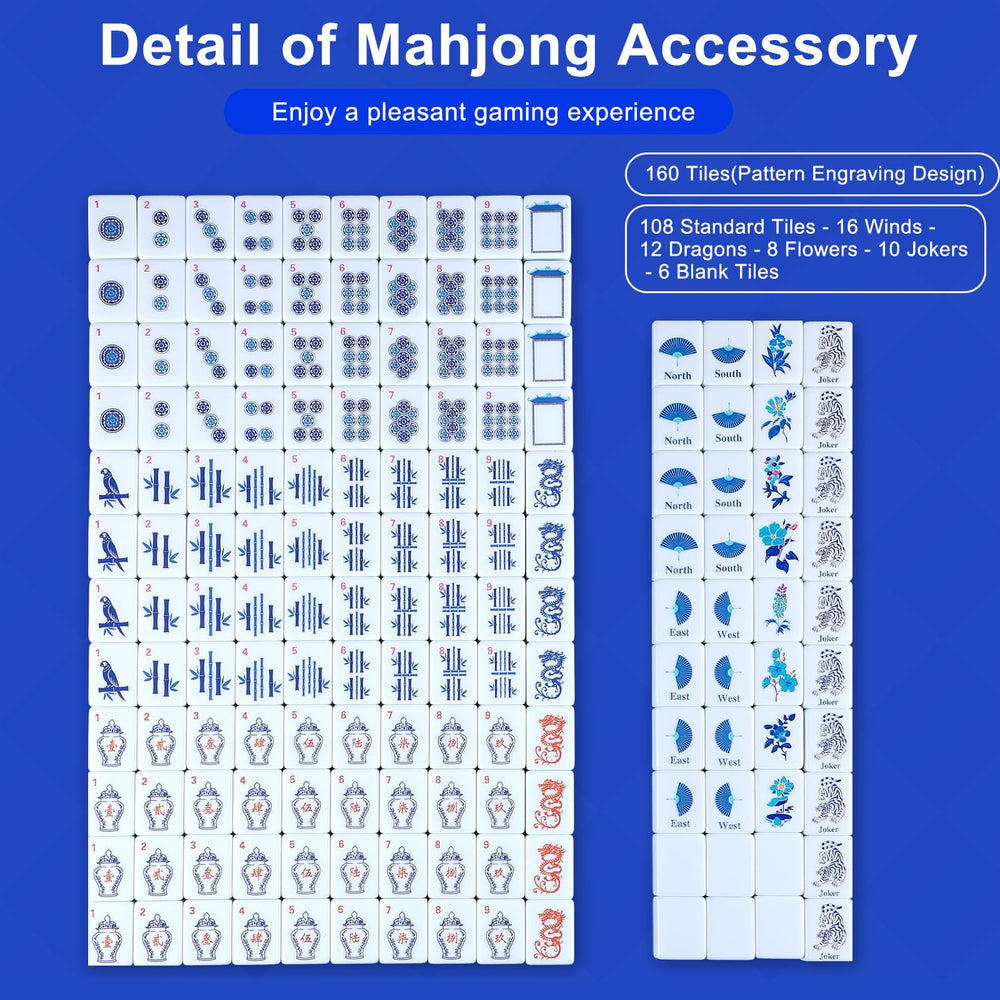 Arrowbash melamine scratch-resistant mahjong tiles maintain clear faces