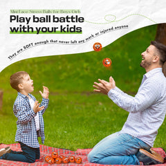 Arrowbash mini basketball stress ball with angry face to release hand tension