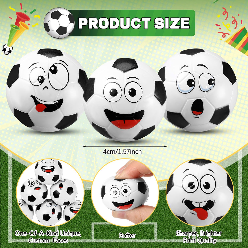 Arrowbash mini soccer stress ball face-02, compact size for on-the-go squeezes