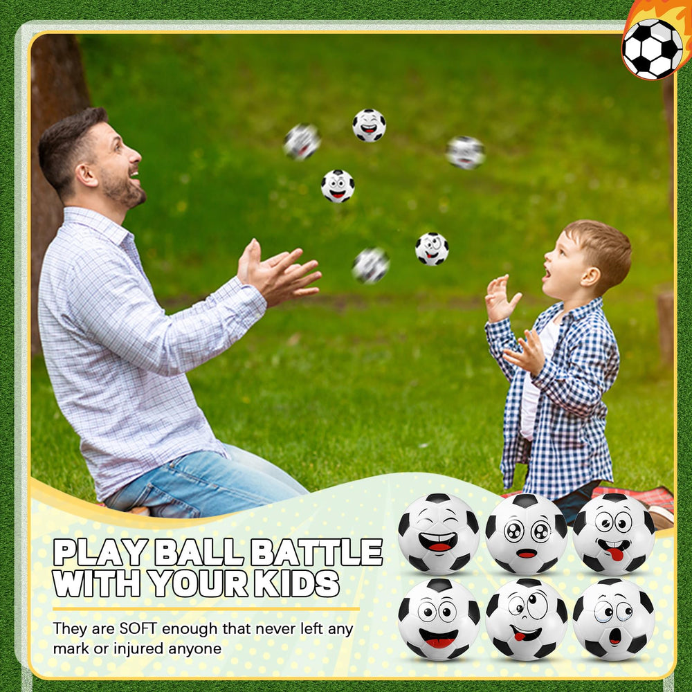 Arrowbash mini soccer stress ball face-03, soft PU foam for calm focus and dexterity
