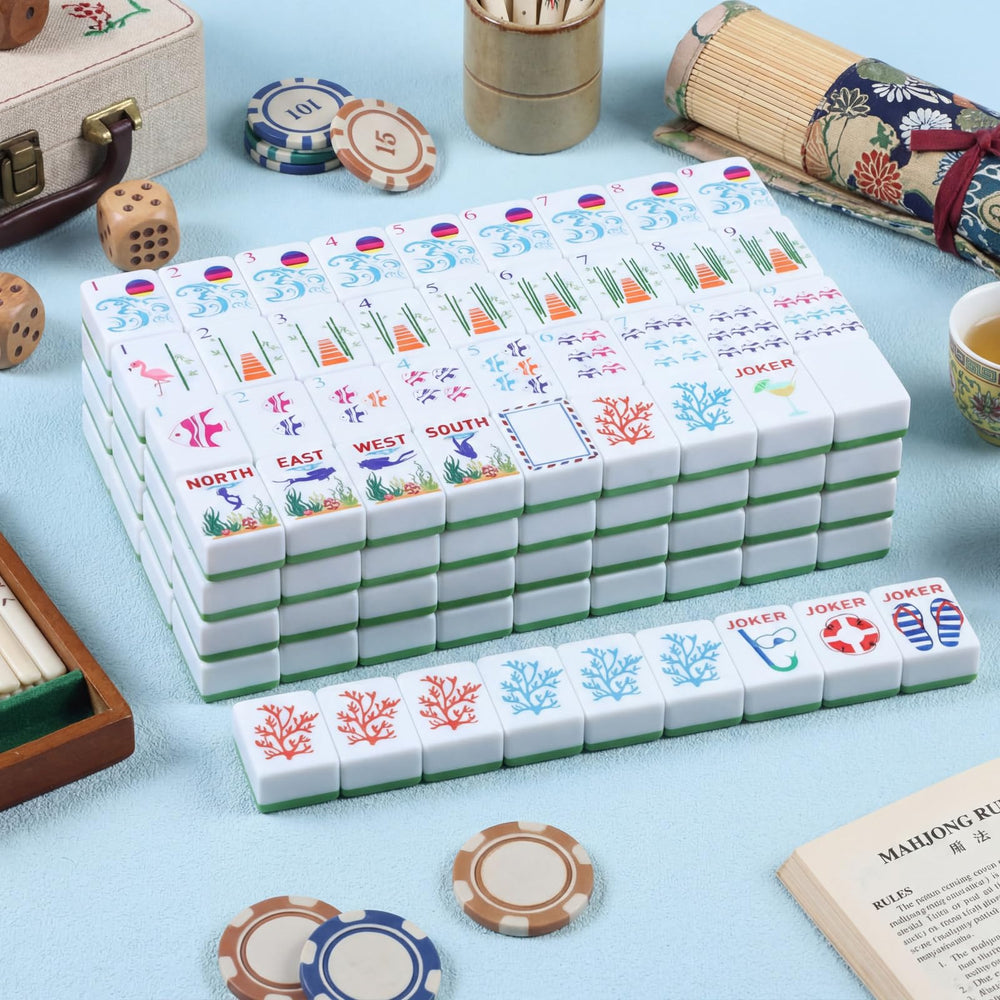 Arrowbash portable Mahjong set is easy to carry for travel games.