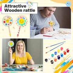 Arrowbash portable wooden rattle set is compact and easy to carry during on-the-go creativity.