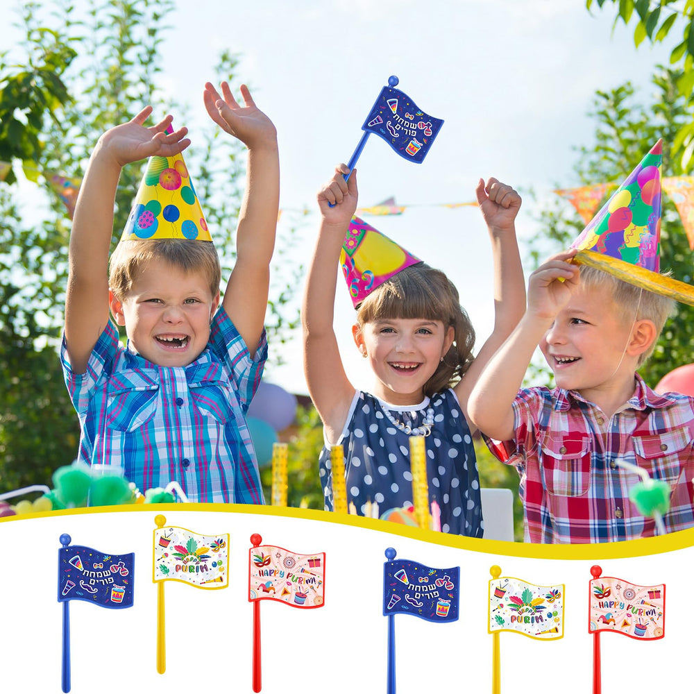 Arrowbash Purim Gragger 72-pack ideal for large events.