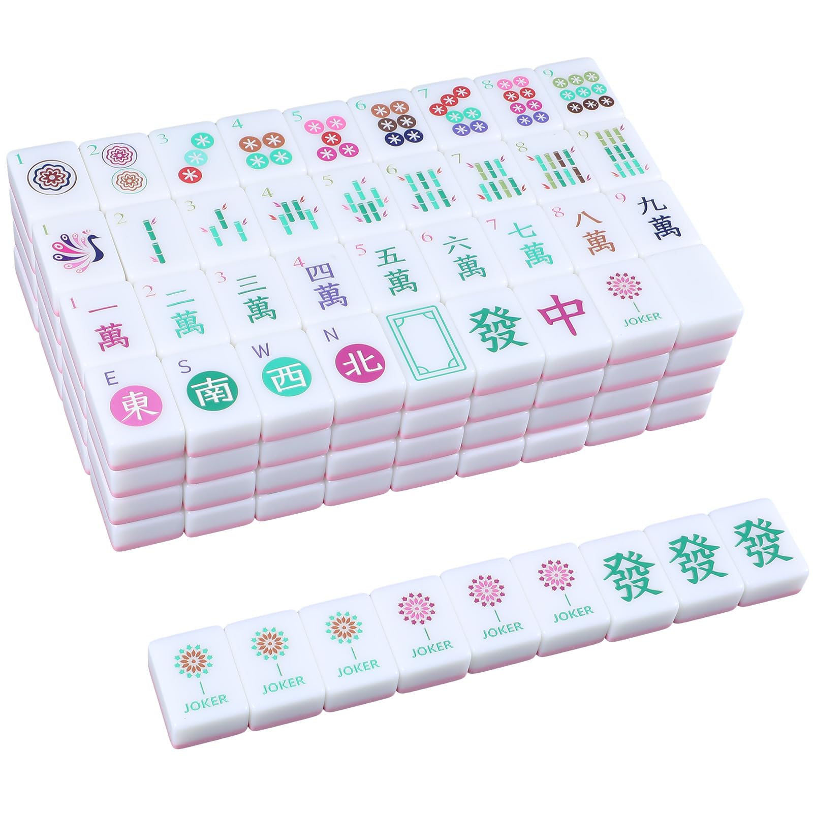 Arrowbash winds, dragons, and flowers tiles provide complete mahjong variety