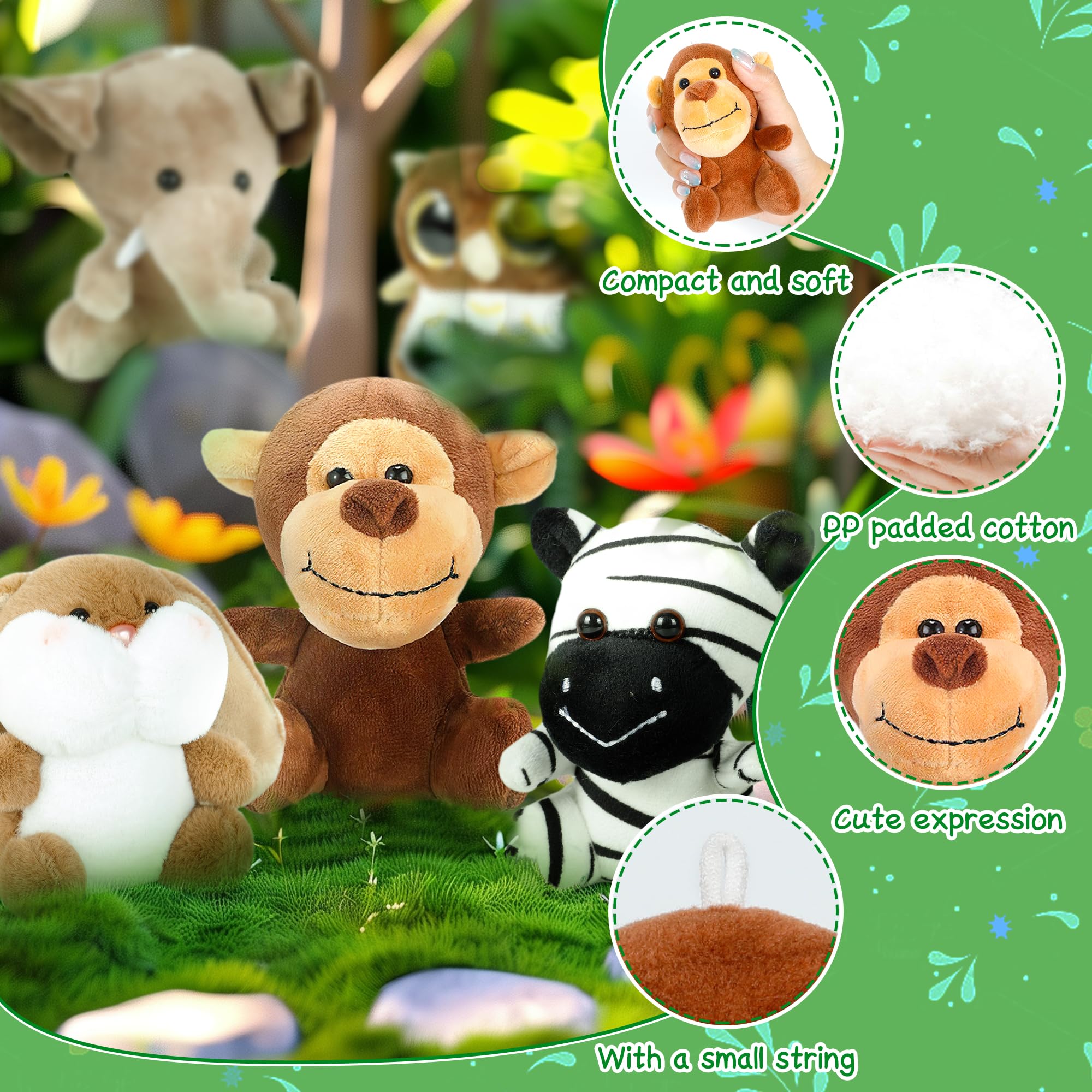 Arrozon mini plush prizes for parties and classroom rewards with lovable characters.